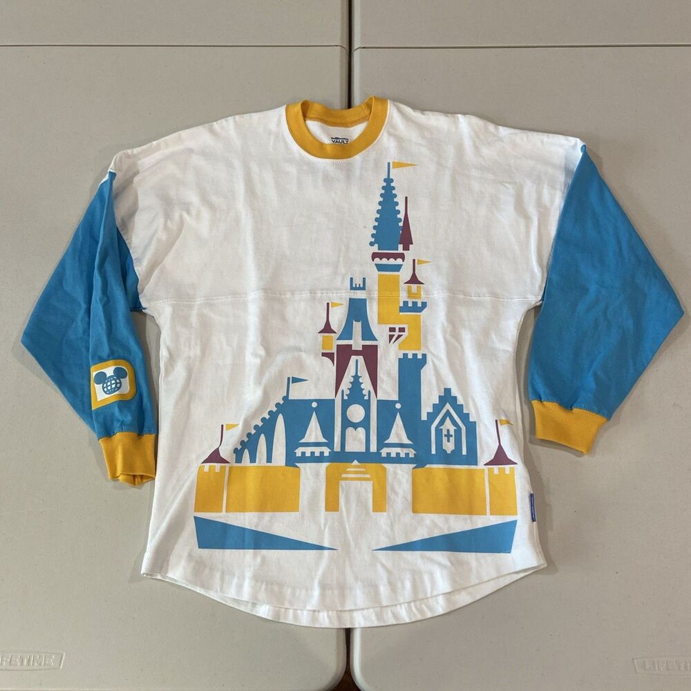Disney Spirit Jersey Adult XS Vault 50th Anniversary Park Long Sleeve Print